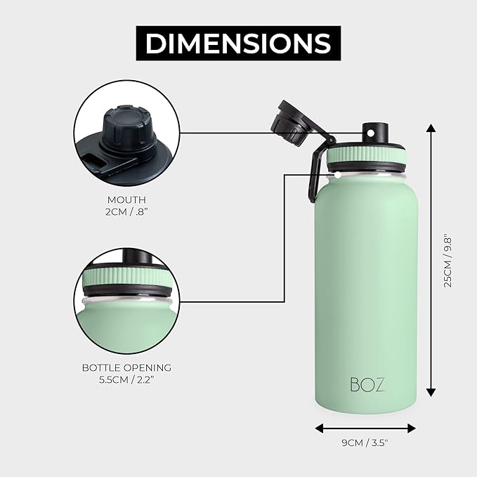 BOZ Stainless Steel Water Bottle XL - Image 2
