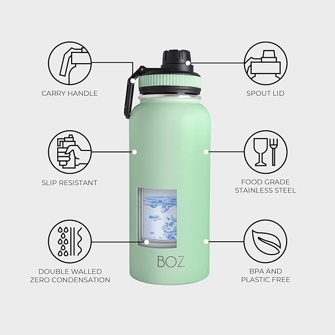BOZ Stainless Steel Water Bottle XL - Image 3