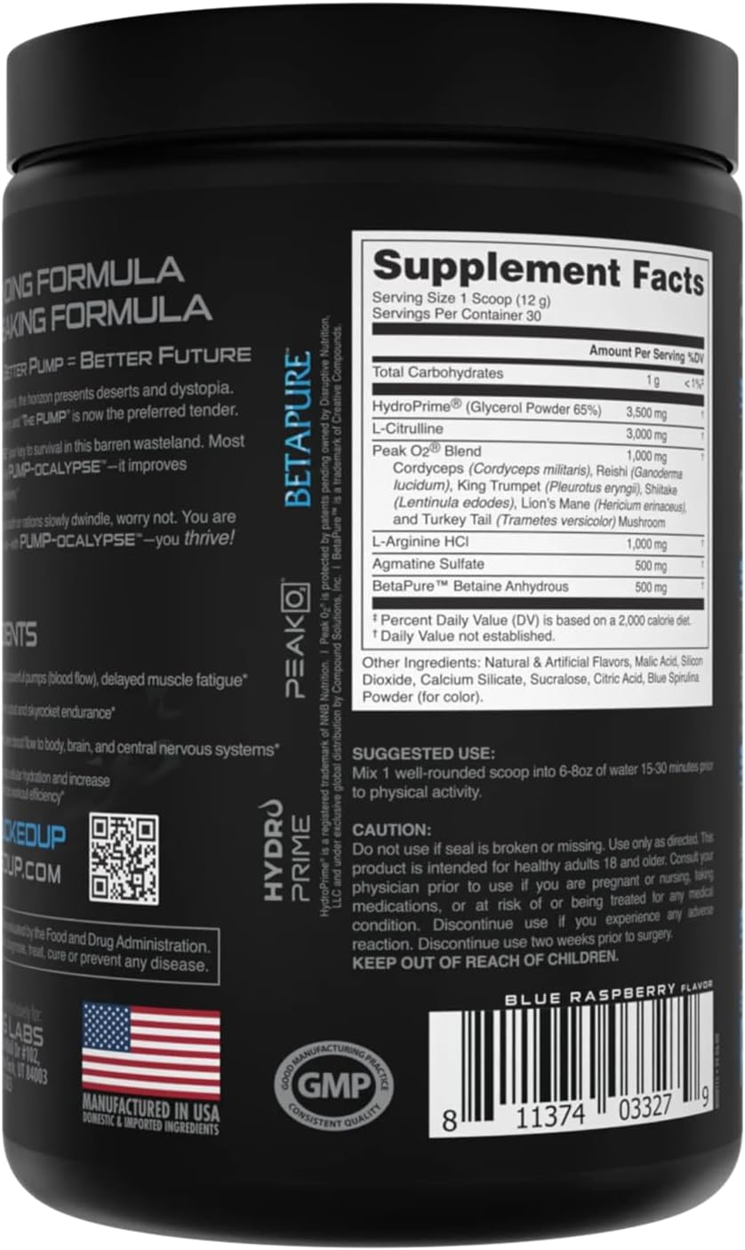 BUCKED UP® PUMP-OCALYPSE – Blue Raz - Image 3