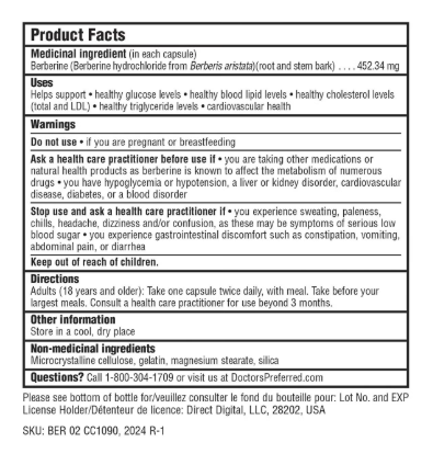 Doctors' Preferred® Berberine - 90 Capsules (90 Servings) - Image 3
