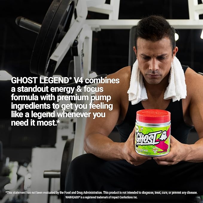 GHOST® LEGEND® V3 Pre-Workout – Warheads Sour Watermelon - Image 4