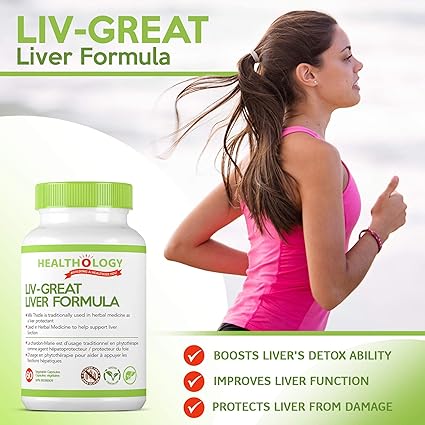 Healthology Liv-Great Liver Formula - 60 Capsules - Image 2