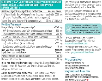 Progressive Nutritional Therapies® Kids Ultimate Fish Oil - Orange Cream - 200mL - Image 3